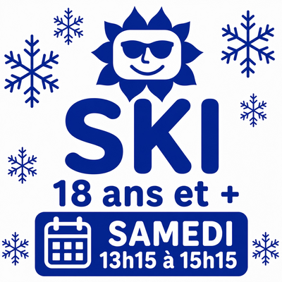 7 Weekends 18+ Ski Saturday  1:15 pm to 3:15 pm