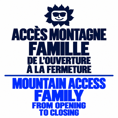 Family ski tickets- mountain Access from opening to closing
