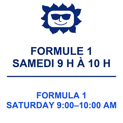 Formule 1 samedi 9h à 10h