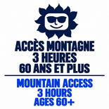 Adult (60 years +) – 3 hours – Mountain access