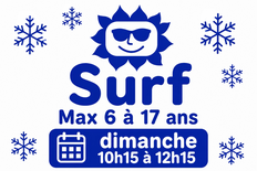 Surf-Max dimanche 10h15 à 12h15