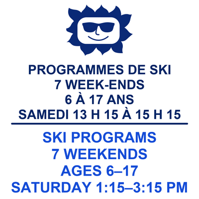 7 week-ends 6 à 17 Ski  samedi 13h15 to 15h15