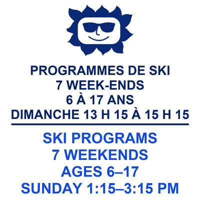 7 week-ends 6 à 17  Ski dimanche 13h15 à 15h15