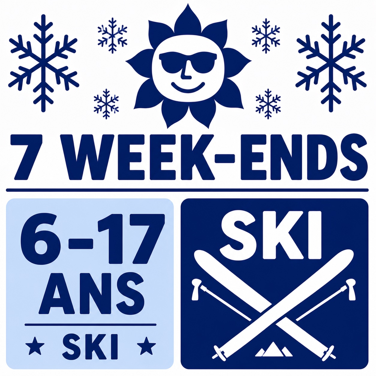 7 Weekends 6-17 years Ski